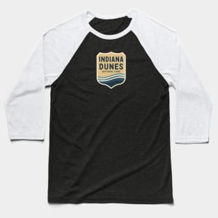 Indiana Dunes Retro Vintage Emblem Baseball T-Shirt